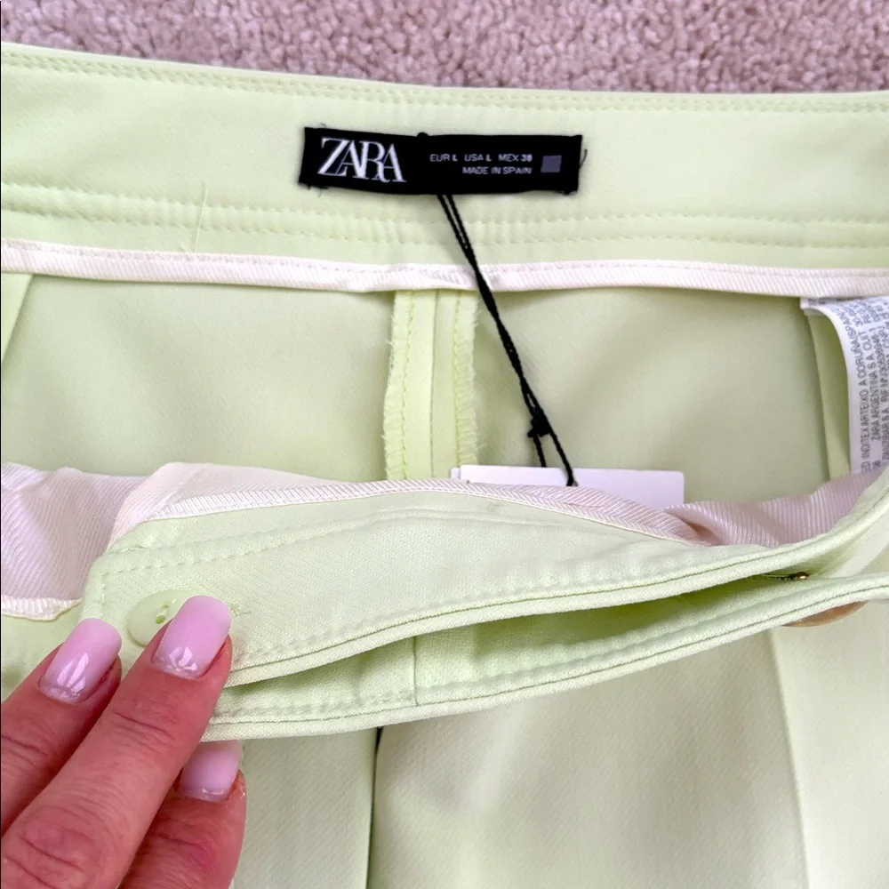 Zara Pastel Green Pants - Picture 5 of 6